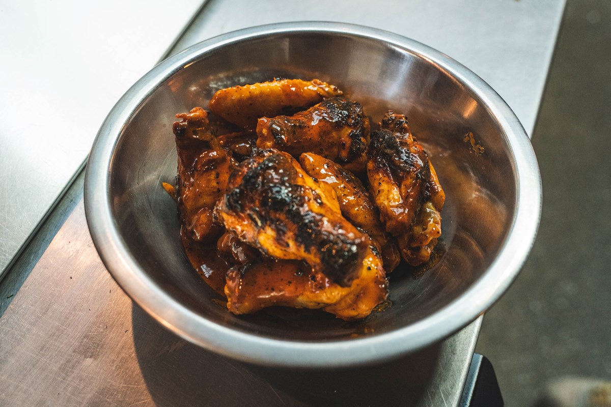 wood-fired chicken wings