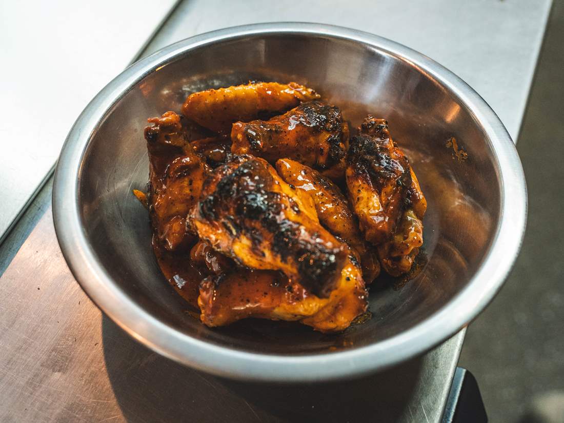 wood-fired chicken wings